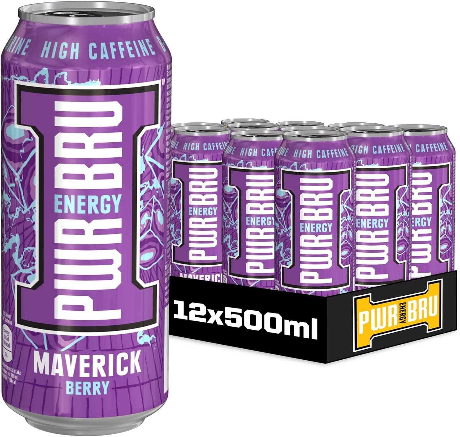 Power Bru Maverick Berry 12 x 500ml - Out of Date